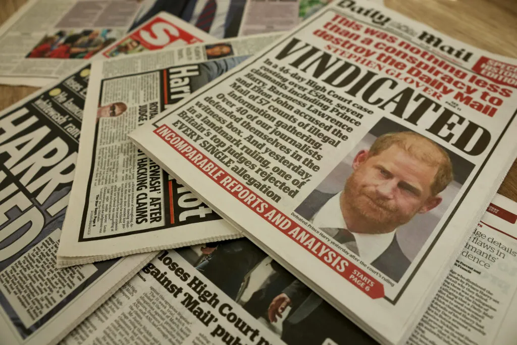 British newspapers report on the High Court verdict in Prince Harry’s case in London
