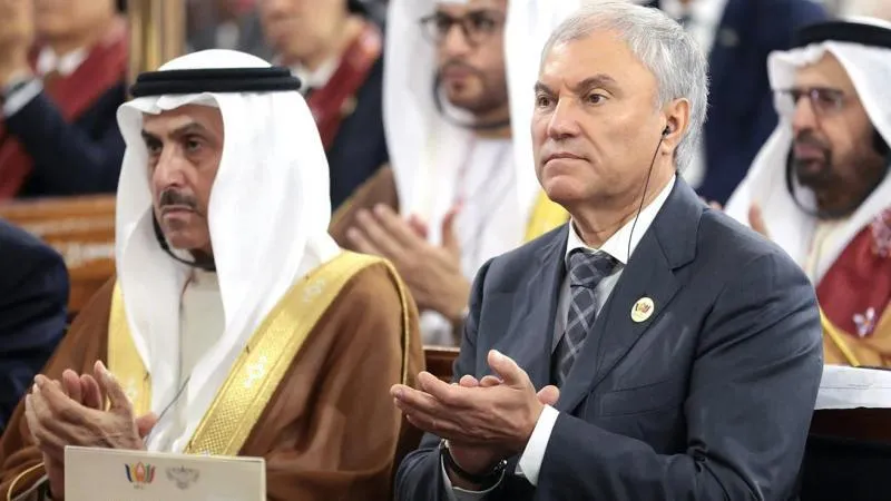Delegation Led by Volodin Arrives at India’s Parliament