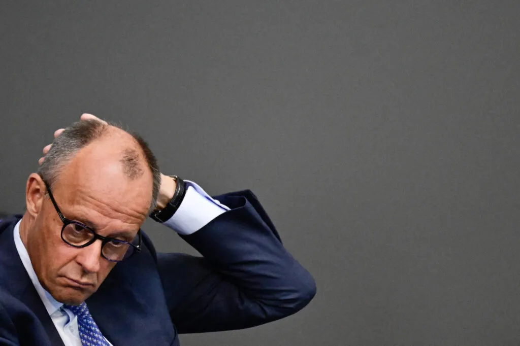 German Chancellor Friedrich Merz in the Bundestag