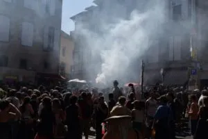 Festival scene in Aurillac