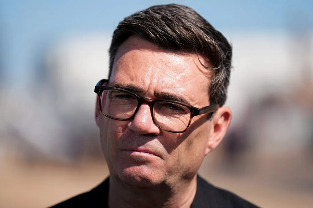 Andy Burnham at HM Naval Base in Portsmouth, July 27, 2026.
