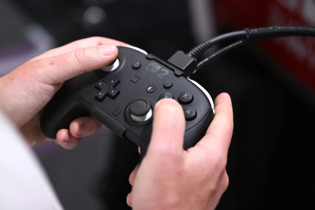 Gamer with controller